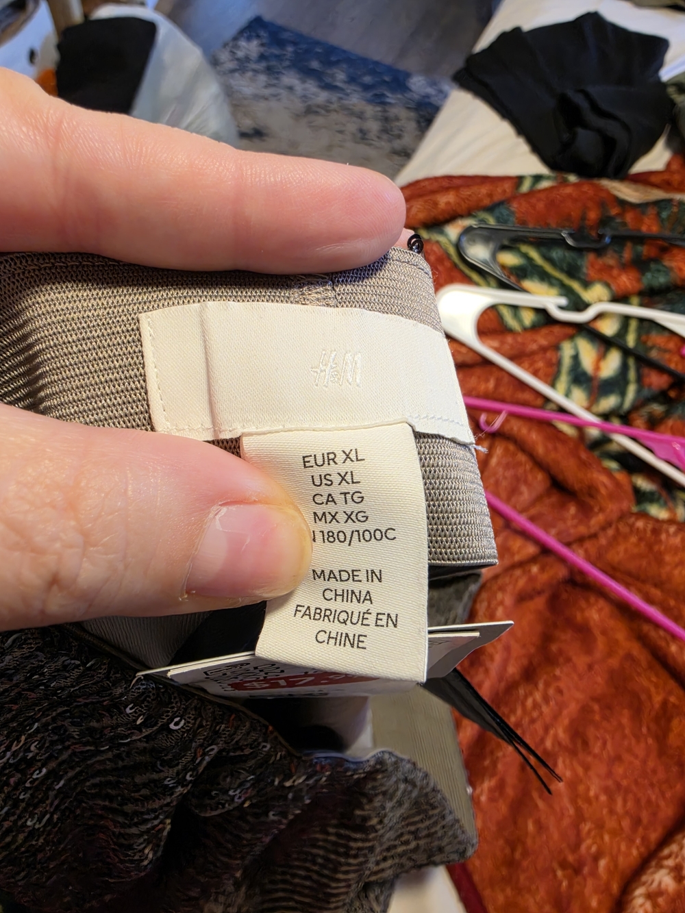 H&M Silver Sequin Wide-Leg Pants - Picture 6 of 7